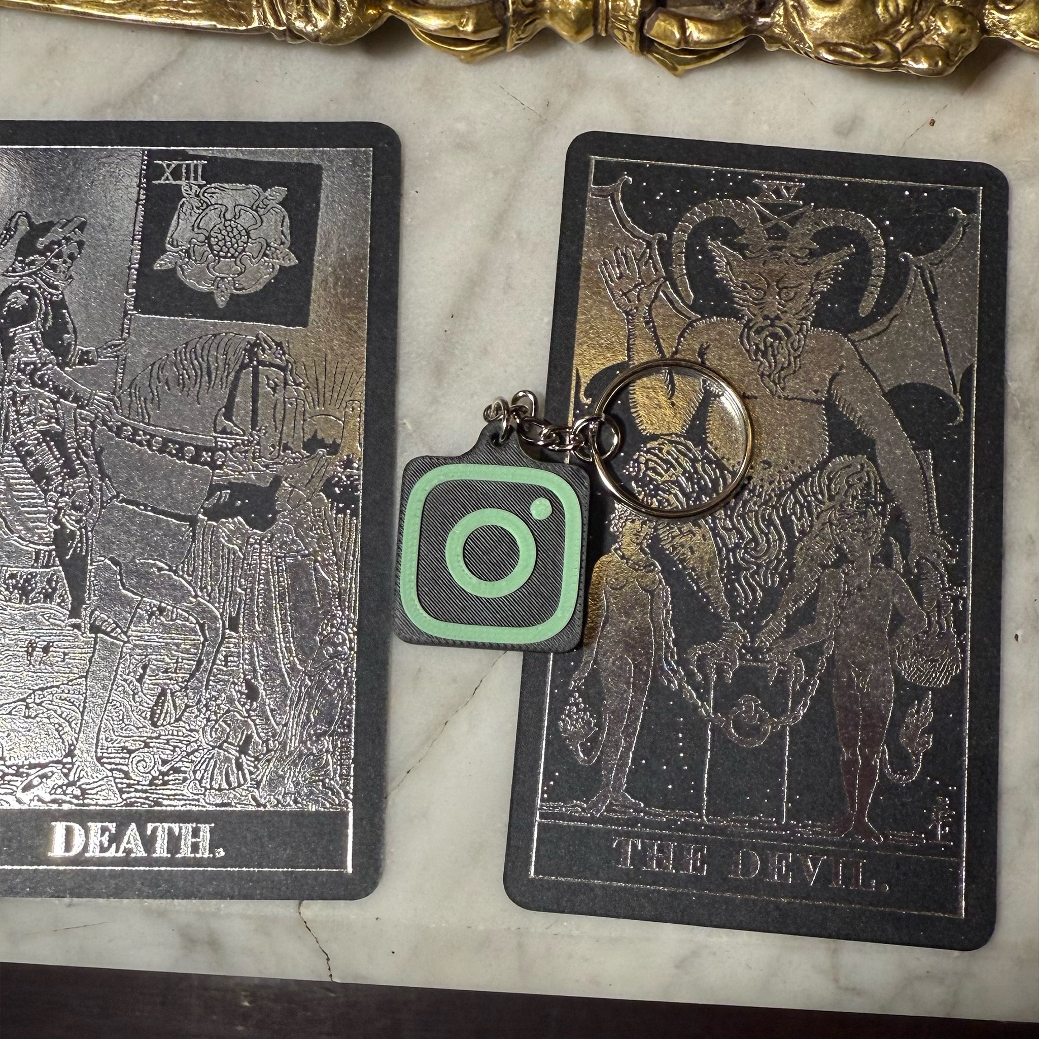 Black and Glow in the Dark Instagram NFC