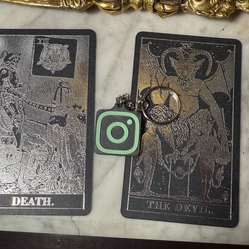 Black and Glow in the Dark Instagram NFC