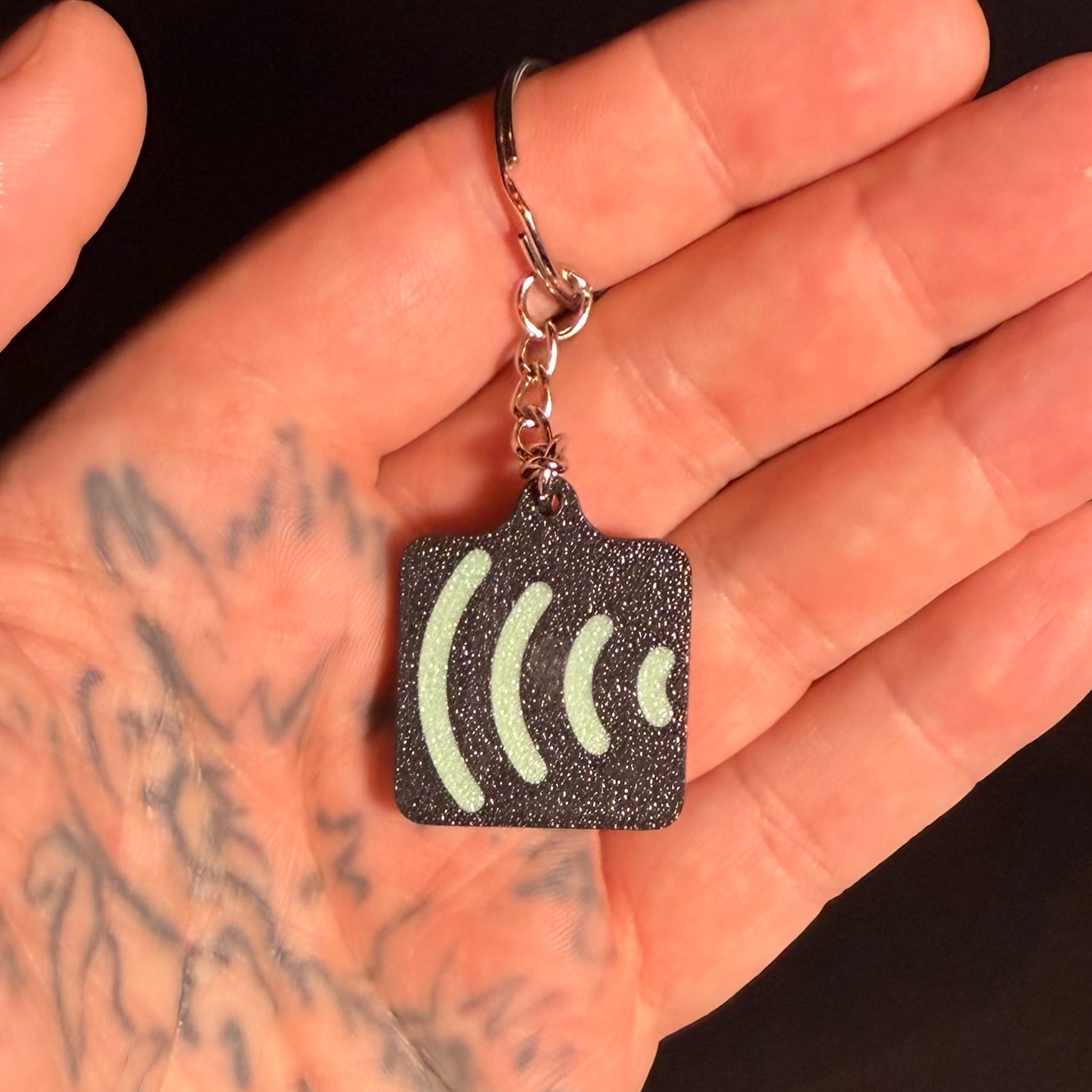 Black and Glow in the Dark Instagram NFC