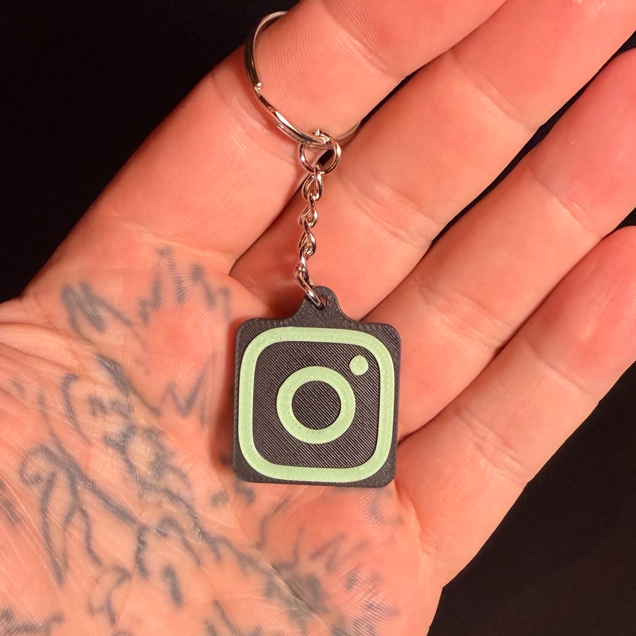 Black and Glow in the Dark Instagram NFC