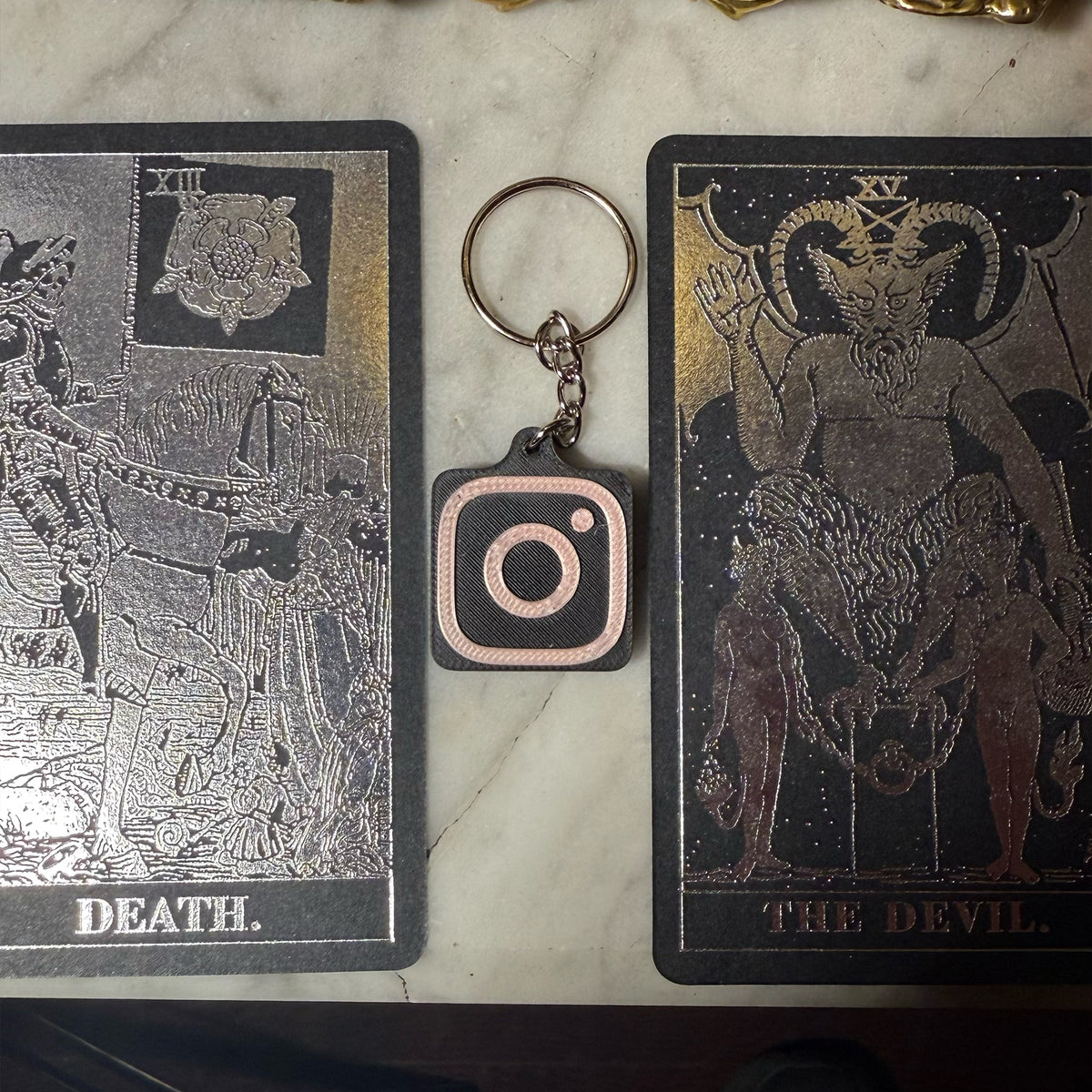 Black and Pink Instagram NFC