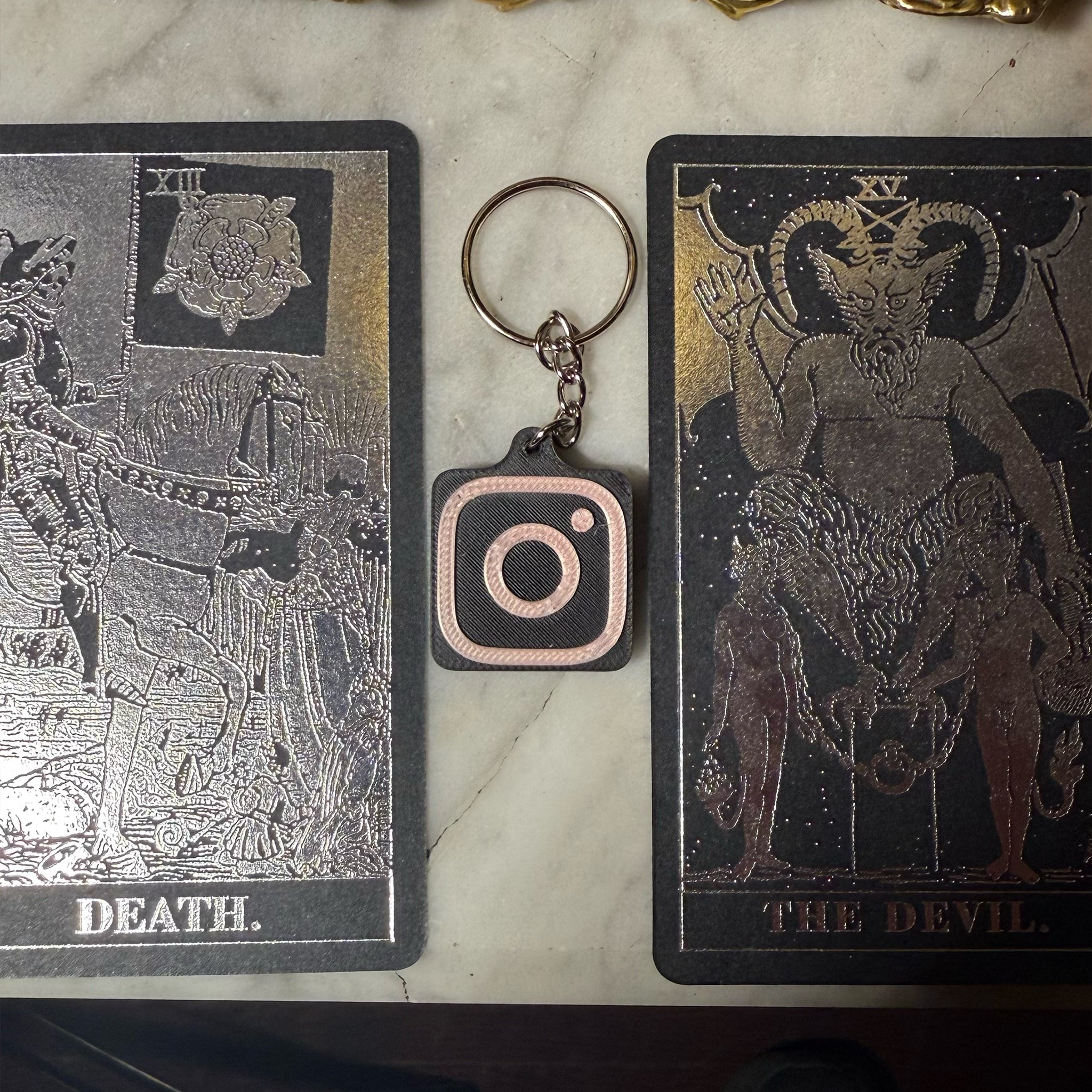 Black and Pink Instagram NFC