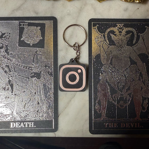 Black and Pink Instagram NFC