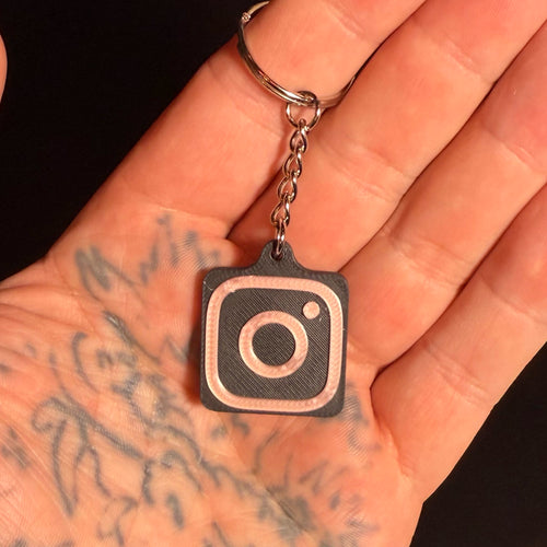 Black and Pink Instagram NFC