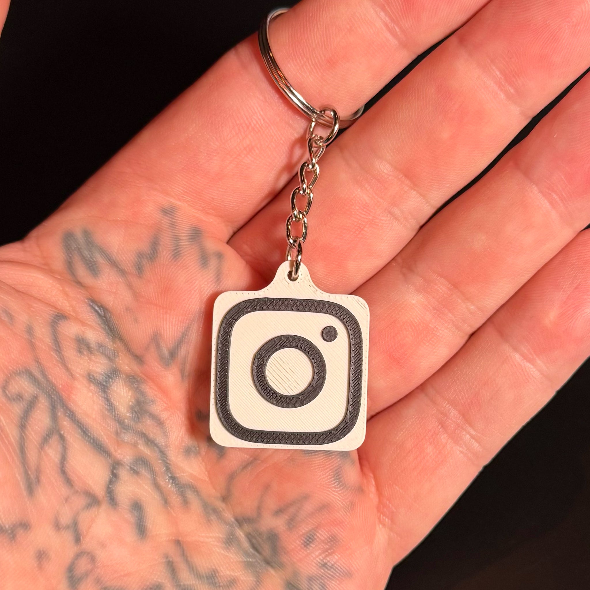 White and Black Instagram NFC